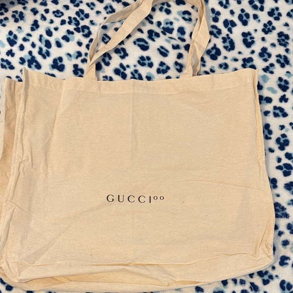 Gucci Handbags - Gucci Cream Cotton Tote bag